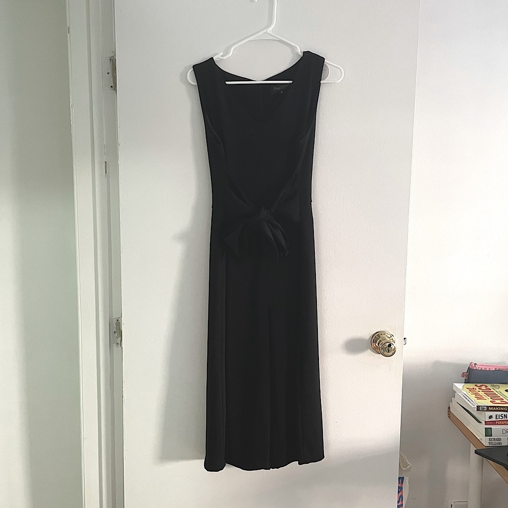 Cropped length jumpsuit with knot col black size M